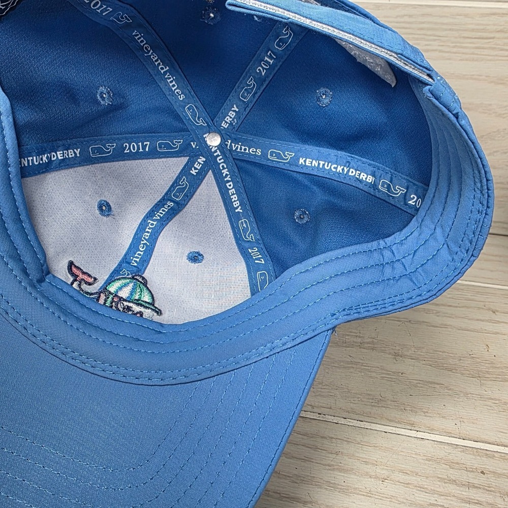Kentucky Derby Vineyard Vines Whale Hat Stripe 2017 Logo Golf Beach Baseball - Picture 10 of 10